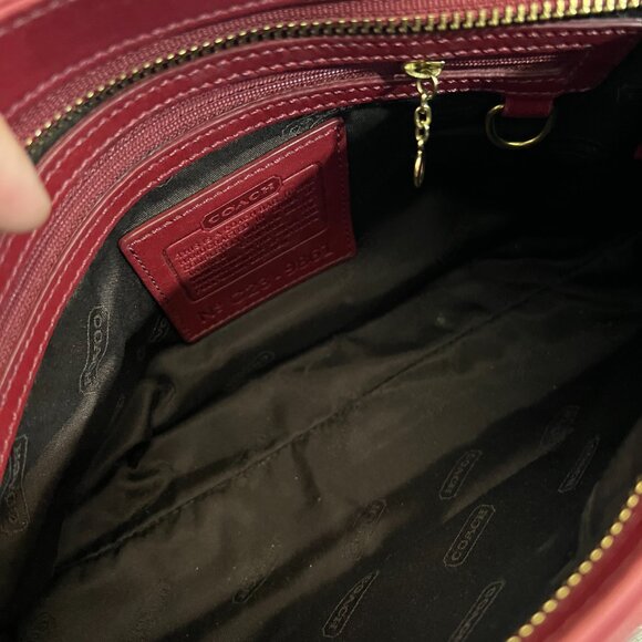 Coach Legacy F23-9861  Vintage Red Leather - Picture 6 of 7